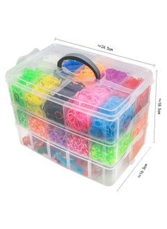 Mumoo Bear 15000 Rubber Bands Kit, Bracelet Making Set, Kids Art Crafts Jewelry Starter Kit With Storage Cases  - Image 3