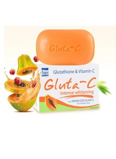 GLUTA C Body Soap Skin Lightening with Papaya Enzymes 135g 2 PCS  - Image 2