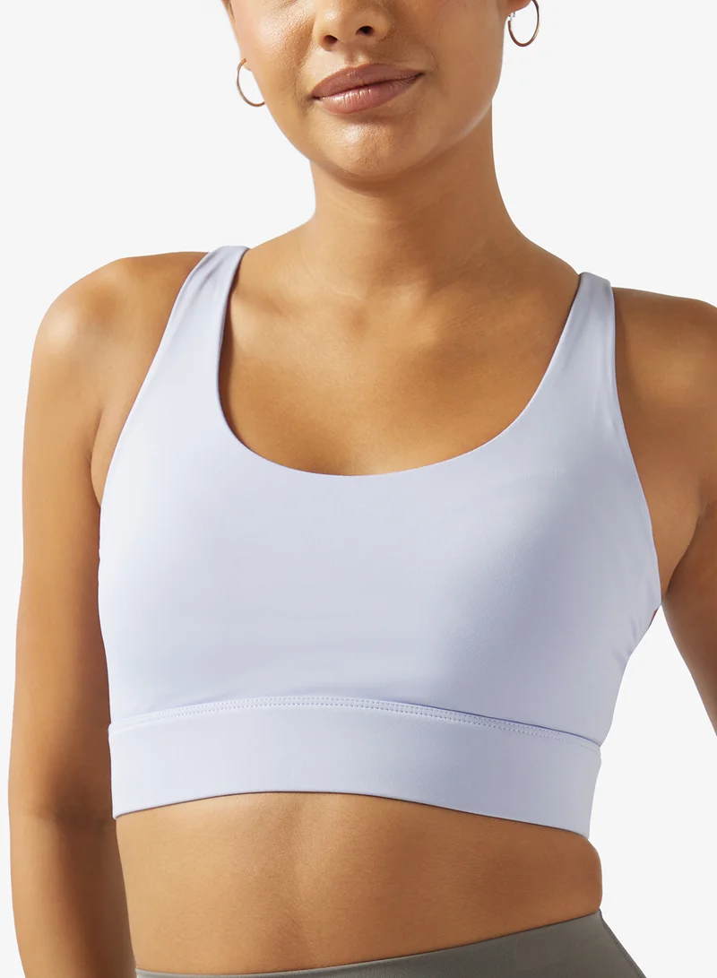 Frwd  Seamless Medium Coverage Sports Bra with Racer Back for Women | Best Price UAE