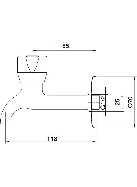 E.C.A Eca Pınar Long Strainer Tap (Blister Vacuum Package) 102109275  - Image 2