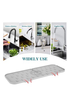 Generic "Silicone Kitchen Sink Mat – Faucet Splash Guard for Drainage & Protection, Drip Tray for Drying Dishes, Sponge Holder for Kitchen & Bathroom, Single Piece, Random Color"  - Image 2
