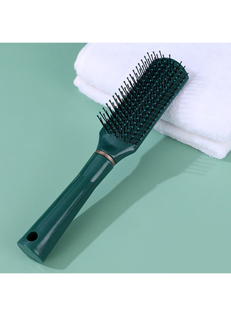 Generic 10 Yuan Store Home Use Large Plate Comb Head Skin Massage Hair Styling Comb Airbag Hairdressing 12# dark green small square comb 
