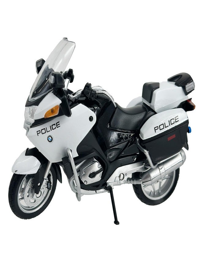 Welly Die Cast BMW R1200 RT Police Motorcycle, 1:18 Scale, Collectible Model Dirt Bike - Image 1