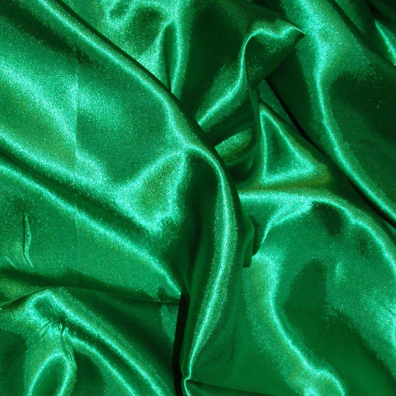 Bini Fabrics Emerald Green Silky Satin Dress Fabric Plain Satin Material 4445 Width Slik Shiny Fabrics 2 Meter - Image 2