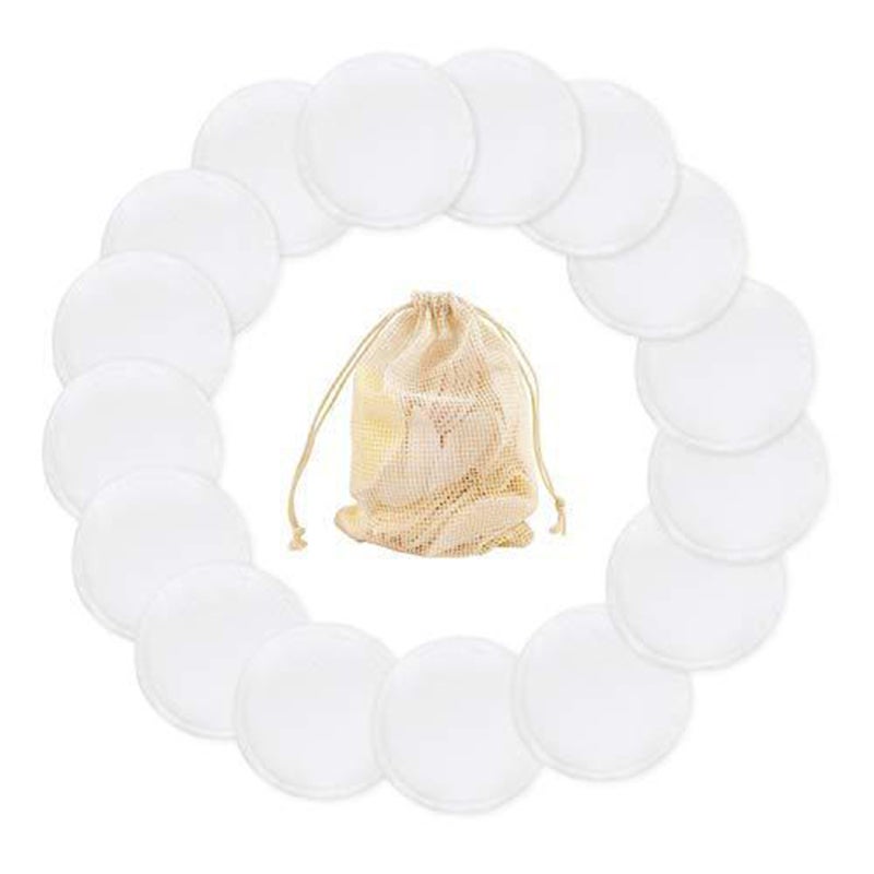 Reusable Cotton Rounds 10PCS 8 Cm Diameter Makeup Remover - Machine Washable with Laundry Bag Reusable Facial Cleansing Rounds for Daily Skincare - Image 5