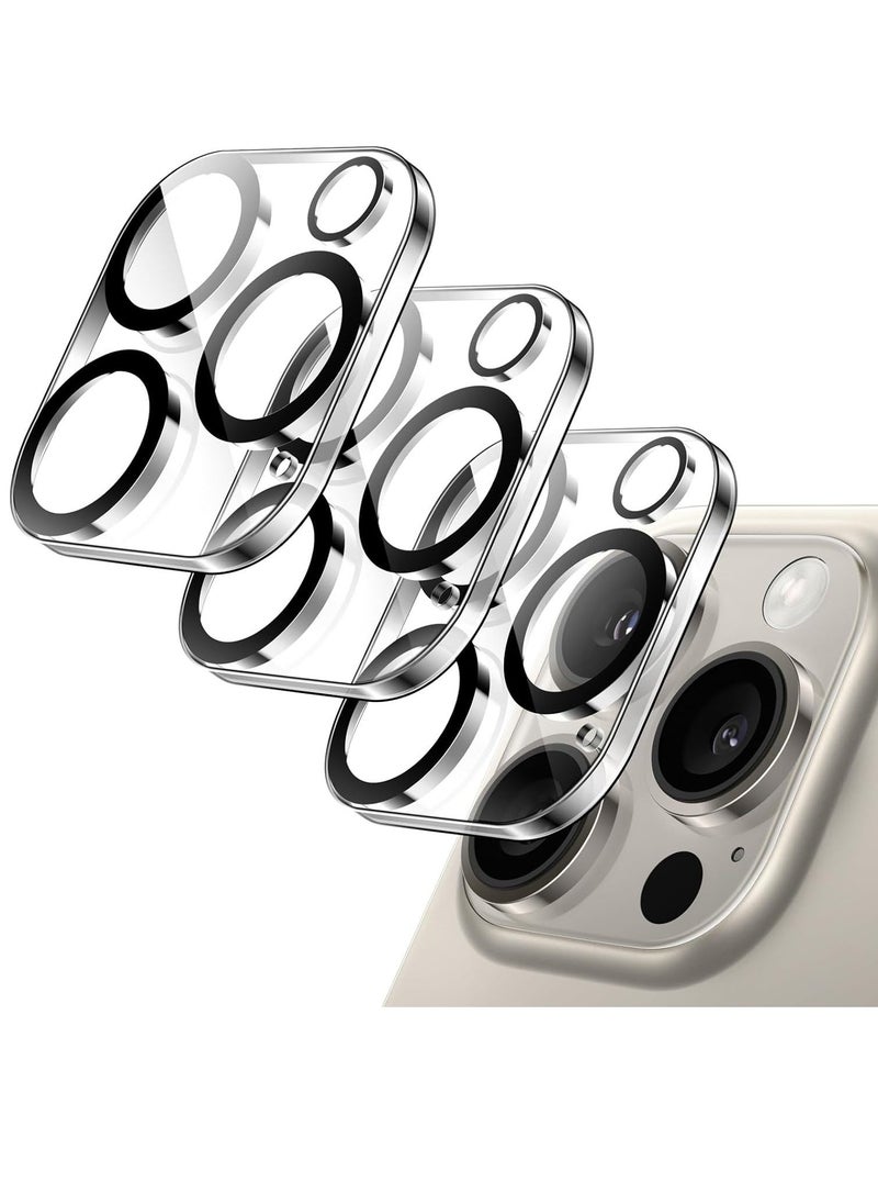 vesus 3-Pack Camera Lens Protector for iPhone 16 Pro (6.3-Inch) & iPhone 16 Pro Max (6.9-Inch) â€“ 9H Tempered Glass, Anti-Scratch, Case Friendly, HD Clear, Night Shot Compatible - Image 1