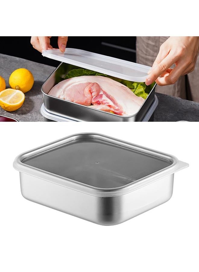 NIBEMINENT Stainless Steel Food Storage Container Food Grade Leakproof Food Containers with Lids for Home Kitchen 700ml  - Image 3