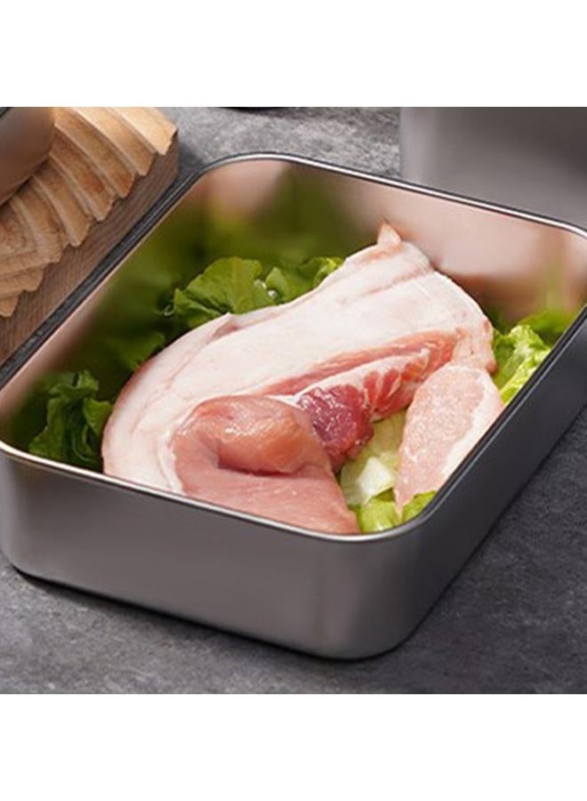 NIBEMINENT Stainless Steel Food Storage Container Food Grade Leakproof Food Containers with Lids for Home Kitchen 700ml  - Image 5