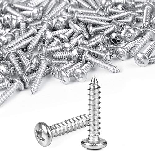 Temoyj 100 Pack 1/2 Inch Cable Clips, Rope Light P-Style Mounting Clips with Compatible Stainless Steel Pan Head Phillips Screws - Image 2