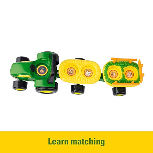 TOMY John Deere Animal Sounds Hayride Musical Tractor Toy - Musical Hayride Toddler Toys - Includes Farmer Figure, Tractor, and 4 Farm Animals - Toddler Music Toys - Ages 12 Months and Up - Image 4