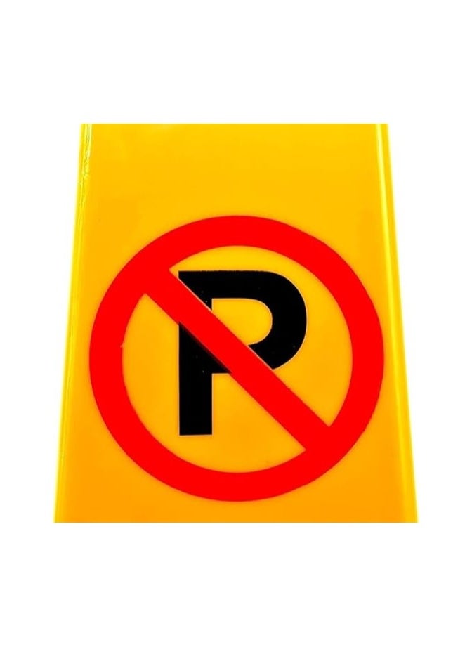 Duravel Duravel No Parking Cone | Yellow 4-Sided No Parking Sign, 76 cm  - Image 3