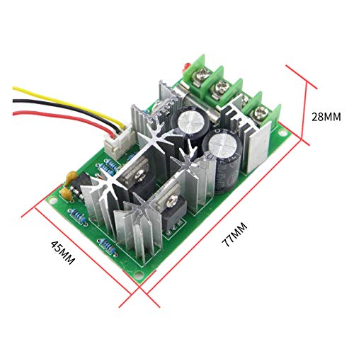 CHANCS 12V/24V 10000RPM/20000RPM 775 Electric Motor Table Saw Kit with 20A PWM Speed Controller Regulator Module Board - Image 5