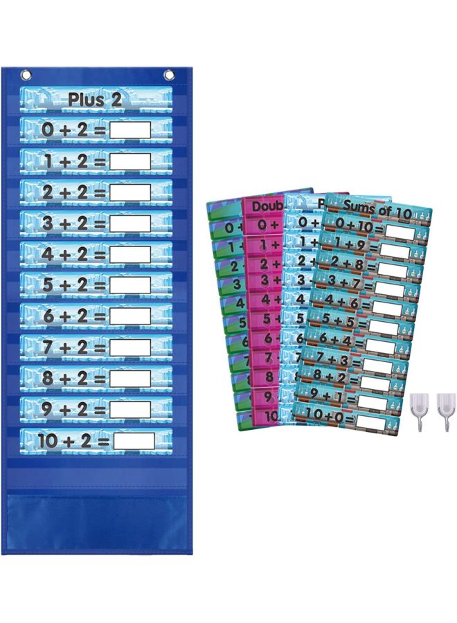 Standard Pocket Chats For Classroom Organizer Clear-Color:Blue-Specifications:32.5x89cm - Image 2