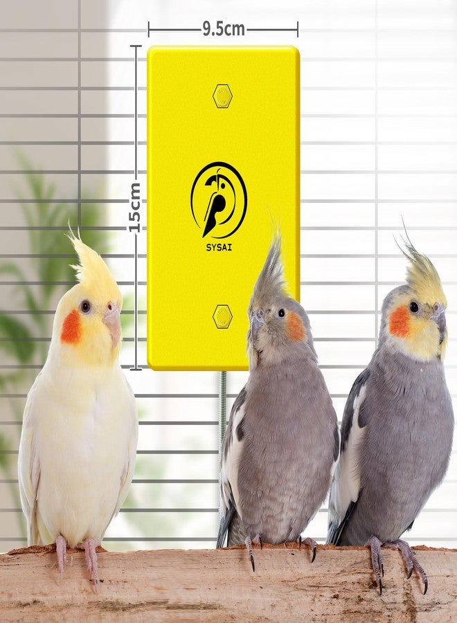 مدفأة طيور SYSAI Snuggle-Up للطيور الصغيرة الغريبة مثل الببغاوات الصغيرة أو الكوكاتيل والكونيور، قابلة للتعديل بين 104 و113 درجة فهرنهايت، 4 × 6 بوصات، مدفأة طيور للقفص - Image 4