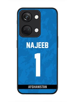 Cover for ONEPLUS NORD 3 5G / OnePlus Ace 2V Case, Rugged Black Slim fit Protective Phone Cases - Player Name - Najibullah Zadran, Jersey Number- 1