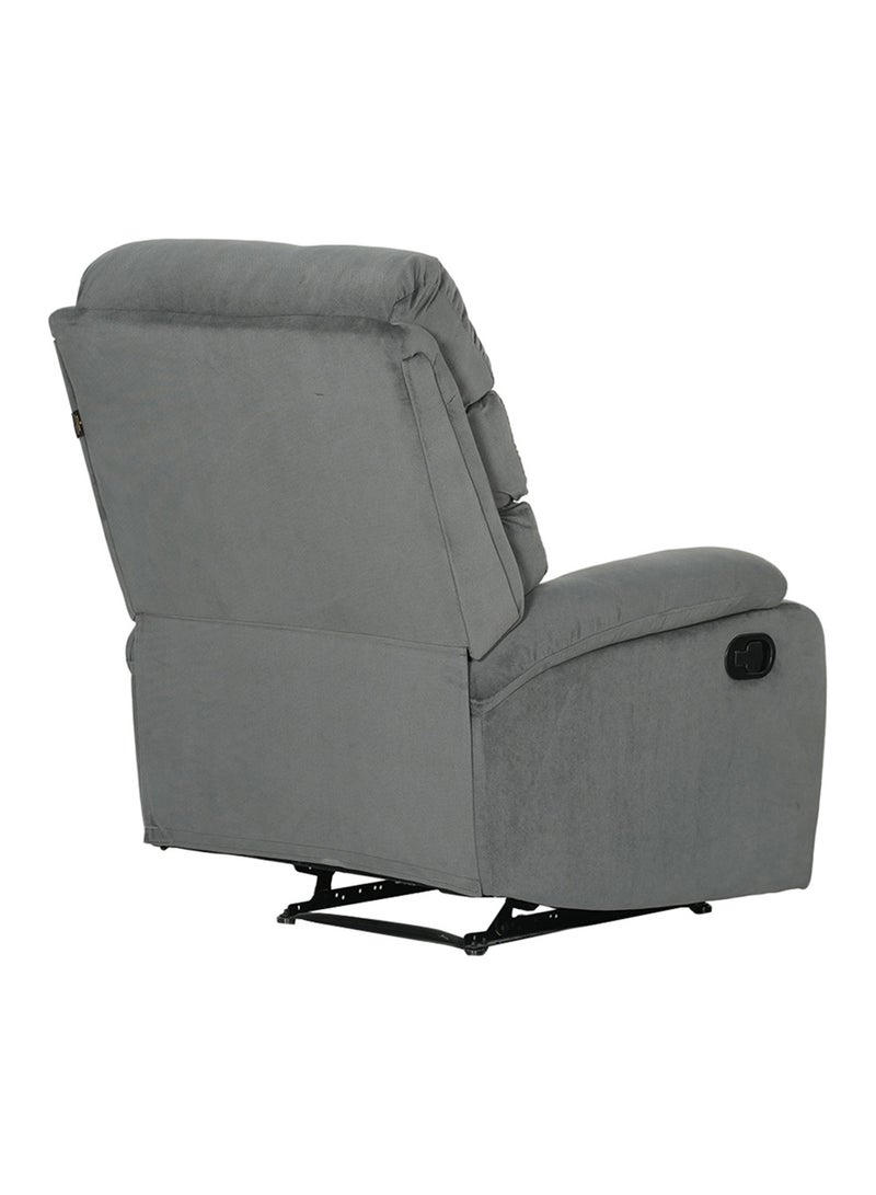 ROYALOAK Iris Single Seater Recliner Chair, Manual Reclining Sofa, Microfiber Upholstery, Tufted Backrest, Pillow-Top Armrests, Comfortable Living Room Chair - Image 5