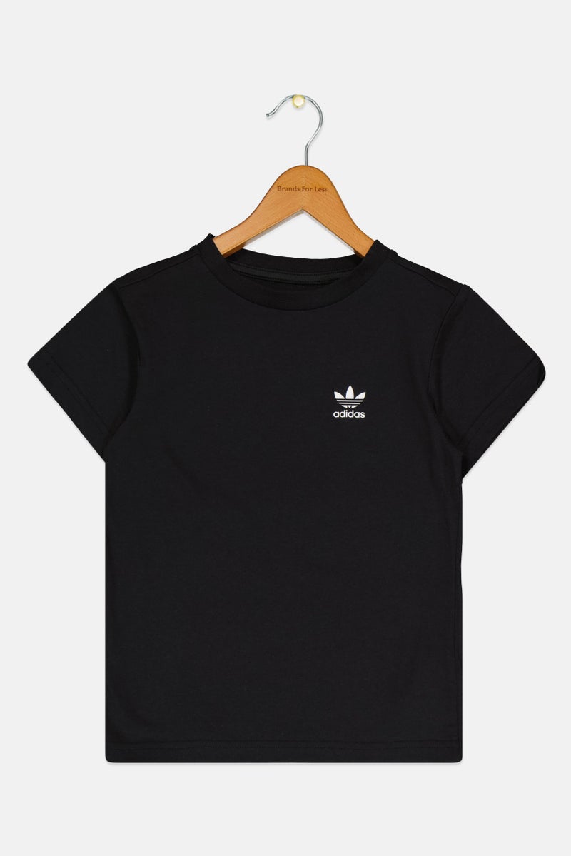 adidas Originals Kids Boy Sportswear Fit Short Sleeve Outdoor T Shirt, Black - Image 1