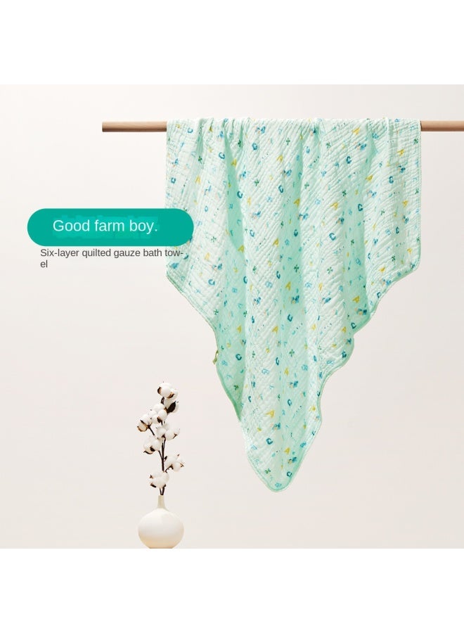 القطن الخالص 【منشفة متعددة الاستخدامات】 منشفة أطفال من الشاش القطني النقي، ناعمة وامتصاصية، منشفة استحمام كبيرة للمواليد الجدد - Image 3