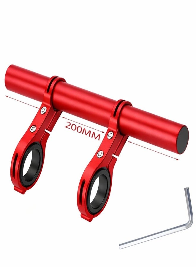 FCCRACING FCC Racing Aluminium Handlebar Extender Double Clamp Mount Red Bicycle Handle Grip (31.8 mm) - Image 5