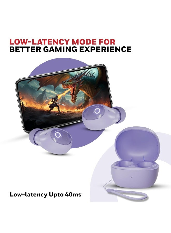 هوني ويل سماعات أذن بلوتوث Honeywell Moxie V1500 TWS مع 48 ساعة من وقت التشغيل، شحن سريع من نوع C، مقاومة للماء IPX4، بلوتوث V5.4، محركات 8mm*2، تحكم باللمس، مساعد صوتي، إلغاء الضوضاء - Image 5