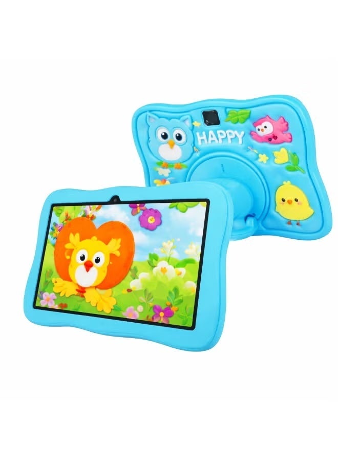 Telzeal P103 Kids Tablet 10.1 Inch Android 13, 8GB RAM, 512GB Storage, HD Display, 8000mAh Battery, Dual Cameras, WiFi, Shockproof Protective Case, Blue - Image 1