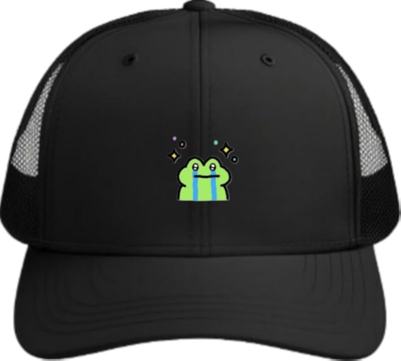 Frog Plain unisex baseball cap Black 36