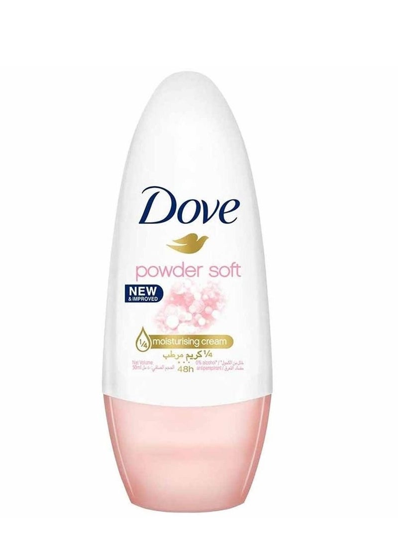 Dove بودرة مزيلة للتعرق رول أون ناعمة 50 مل