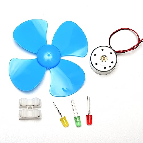 EUDAX DIY DC Power Micro Motor Wind Turbine Electricity Generator Blades Model - Image 3