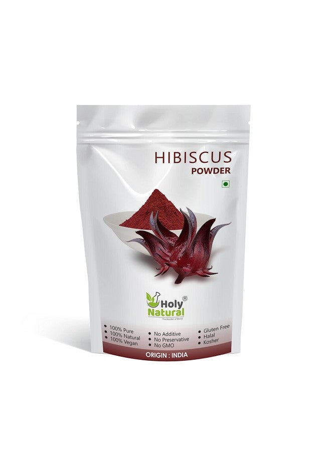 Holy Natural - The Wonder of World Holy Natural Hibiscus Powder (100Gm), Hibiscus Sabdariffa, Rosella Flower Powder, Edible Grade, For Hot, Ice, And Cold Tea And Drink, Herbal And Ayurvedic Tea, Syrups, Hair Pack And Mask. - Image 1