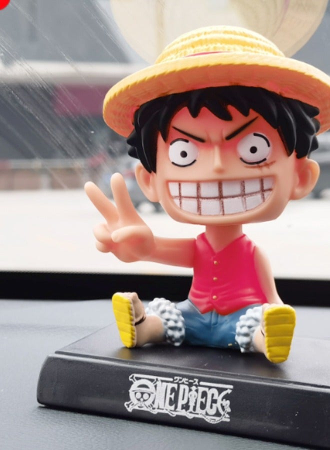 EBMINI Creative Spring Shaking Pirate King Car Ornament 