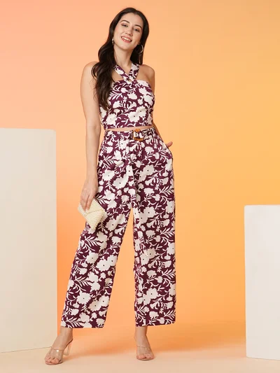 جلو باص Women Printed Top & Trouser Co-Ord Set