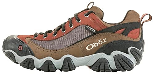Oboz Men's Firebrand II Low B-DRY Hiking Shoe, Earth, 12 Wide - Image 1