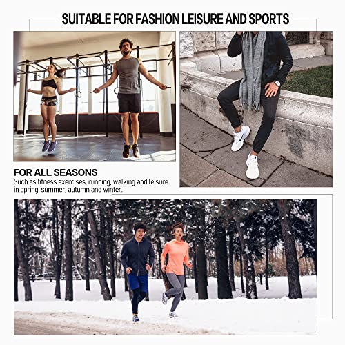 CLOSEMATE 7 Pairs Ankle Athletic Running Socks for Men Women - Comfortable Cotton Cushioned and Anti-Blister(7White, Size M) - Image 5