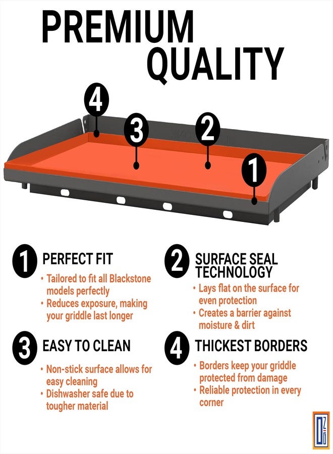 OZG 28" Griddle Mat For Blackstone 28 Inch, Heavy Duty, Food Grade Silicone, Griddle Accessories, All Season Protection from Dirt, Insects, Rust & Other Damage - Image 5