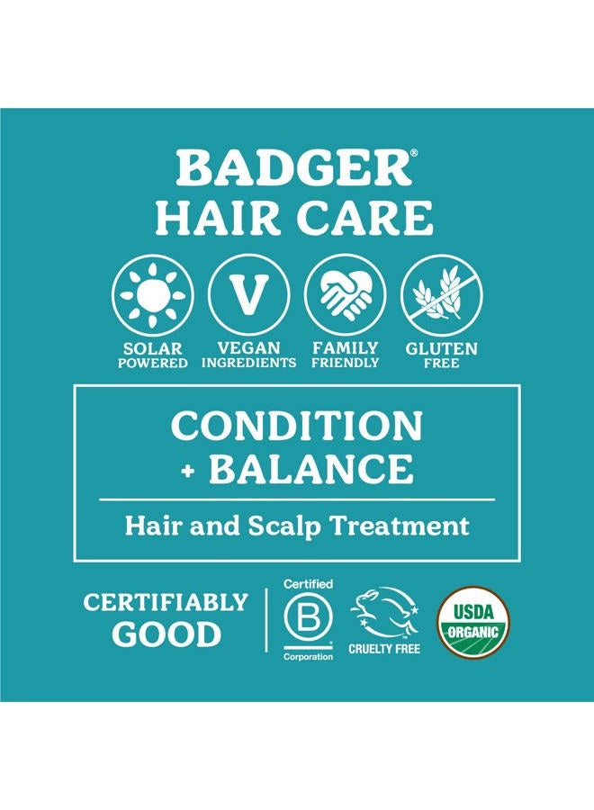 Badger زيت شعر الجوجوبا العضوي وعلاج فروة الرأس الجافة، زيت مهدئ ومرطب لفروة الرأس الجافة والحكة، زيت إكليل الجبل، مرطب شعر وفروة رأس زيت الجوجوبا العضوي، زجاجة 2 أونصة سائلة - Image 4