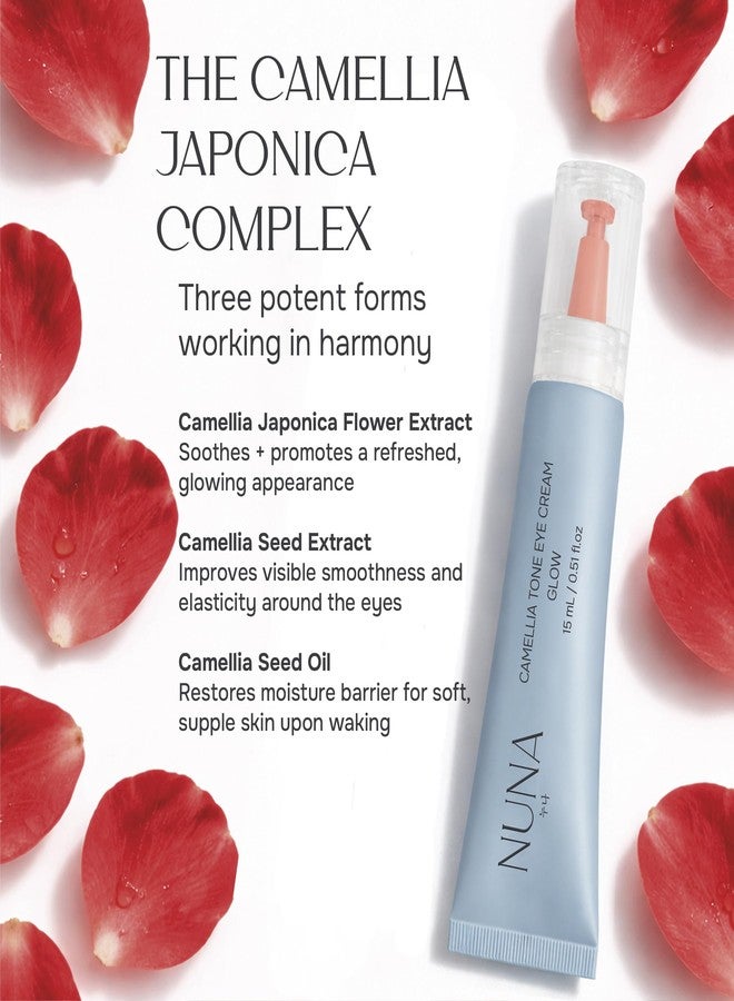 NUNA Camellia Tone Eye Cream - Hydrating Cream for Eyes with sh-Pentapeptide complex, Hyaluronic acid, Centella Asiatica, Hydrolized Collagen, Ceramide NP and NAD+, 0.51 fl oz - Image 5