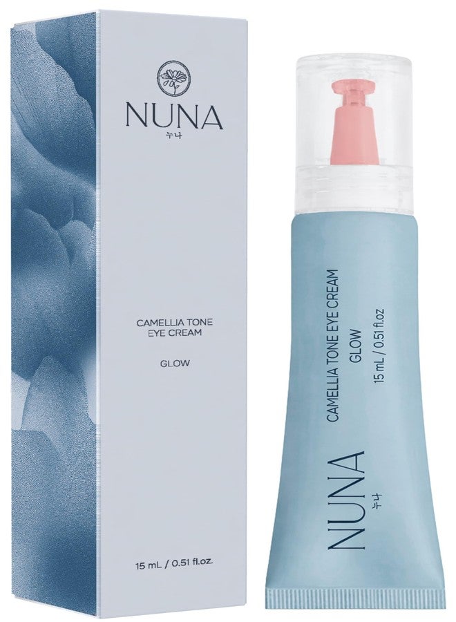NUNA Camellia Tone Eye Cream - Hydrating Cream for Eyes with sh-Pentapeptide complex, Hyaluronic acid, Centella Asiatica, Hydrolized Collagen, Ceramide NP and NAD+, 0.51 fl oz - Image 1