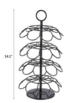 OASISWJ 4-Layer Stainless Steel Coffee Capsule Storage Rotating Rack  - Image 2