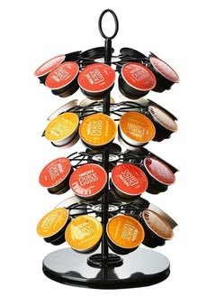 OASISWJ 4-Layer Stainless Steel Coffee Capsule Storage Rotating Rack  - Image 1
