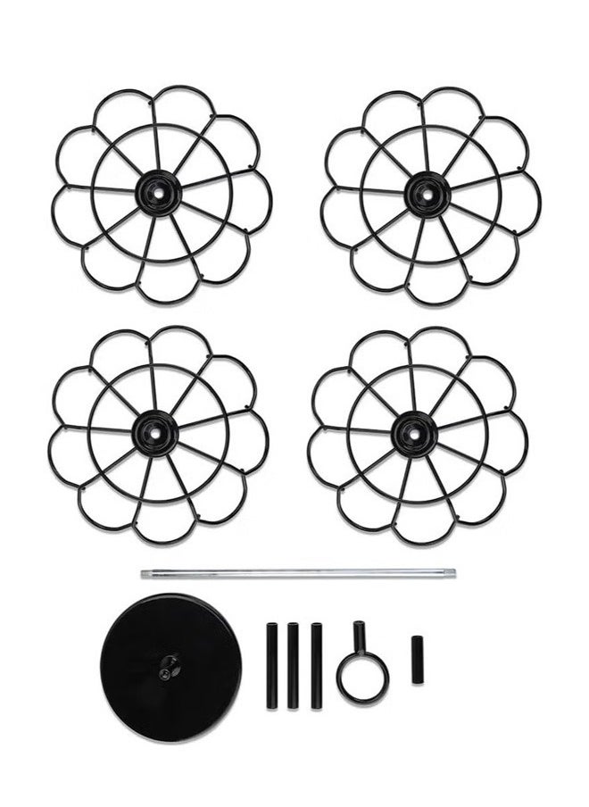 OASISWJ - 4-Layer Stainless Steel Coffee Capsule Storage Rotating Rack - Image 1