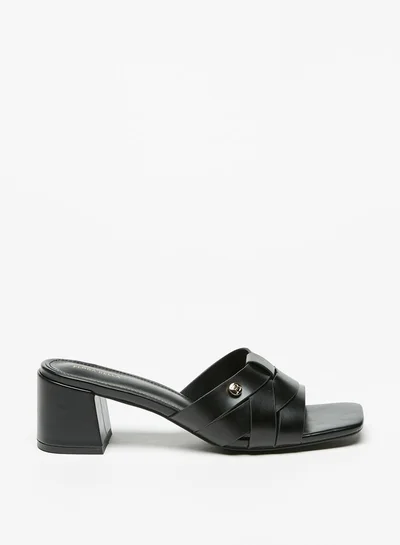 Flora Bella By Shoexpress Women's Strappy Slip-On Sandals With Block Heels