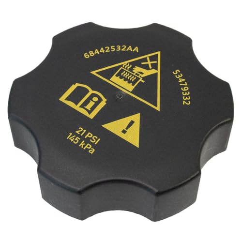 AUPARTIK Radiator Coolant Reservoir Recovery Cap 68442532AA for 2013-2021 Ram 1500 2500 3500 4500 5500 for Chrysler for Dodge for Jeep Compass Cherokee Renegade Grand Cherokee Durango, More - Image 1