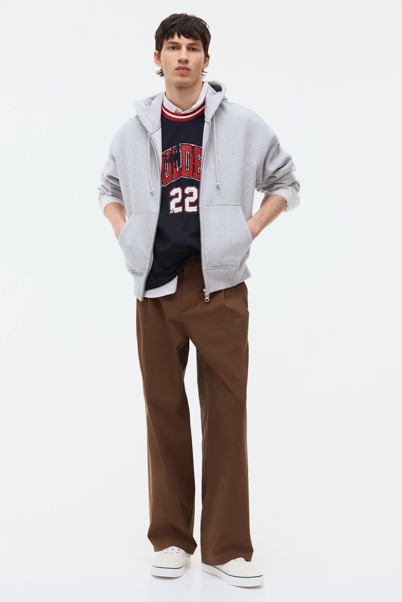 H&M  Loose Fit Printed T-shirt for Men | Best Price UAE