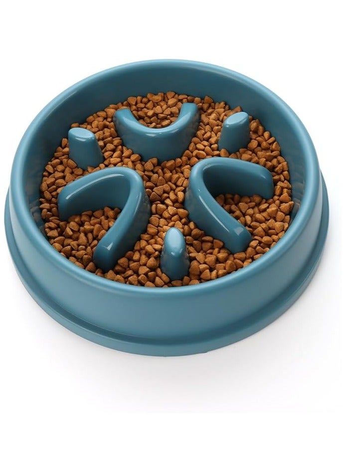 عام أطباق تغذية بطيئة للكلاب سعة 2.5 كوب، أطباق طعام للحيوانات الأليفة بتصميم صحي يساعد الكلب على تقليل سرعة الأكل. - Image 1