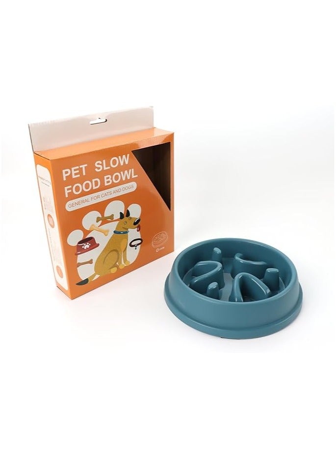 عام أطباق تغذية بطيئة للكلاب سعة 2.5 كوب، أطباق طعام للحيوانات الأليفة بتصميم صحي يساعد الكلب على تقليل سرعة الأكل. - Image 2