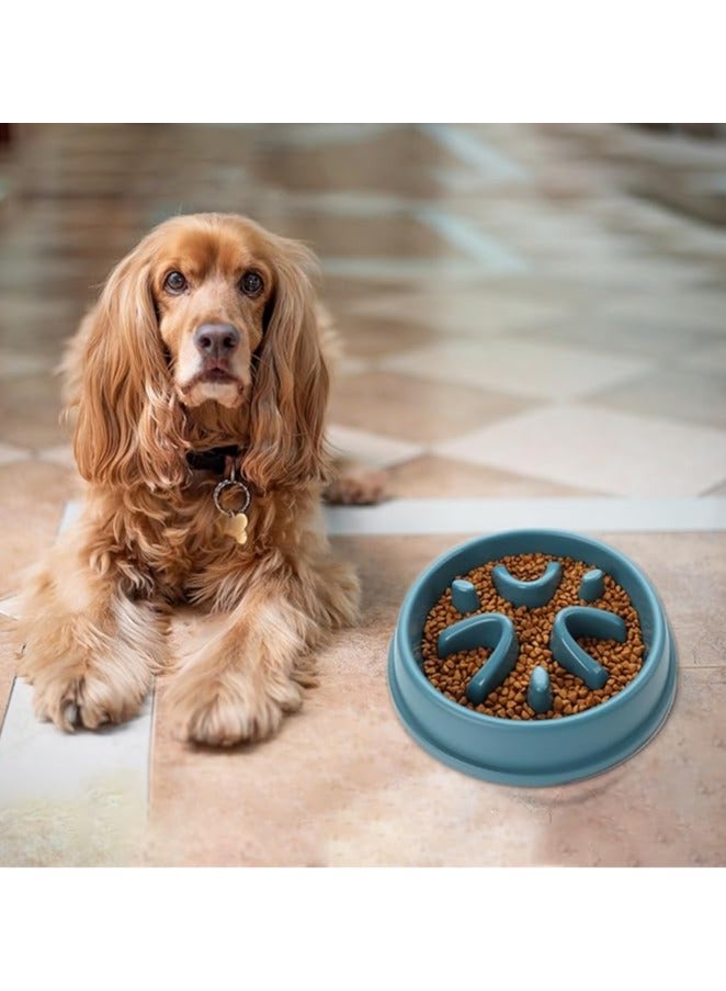 عام أطباق تغذية بطيئة للكلاب سعة 2.5 كوب، أطباق طعام للحيوانات الأليفة بتصميم صحي يساعد الكلب على تقليل سرعة الأكل. - Image 3