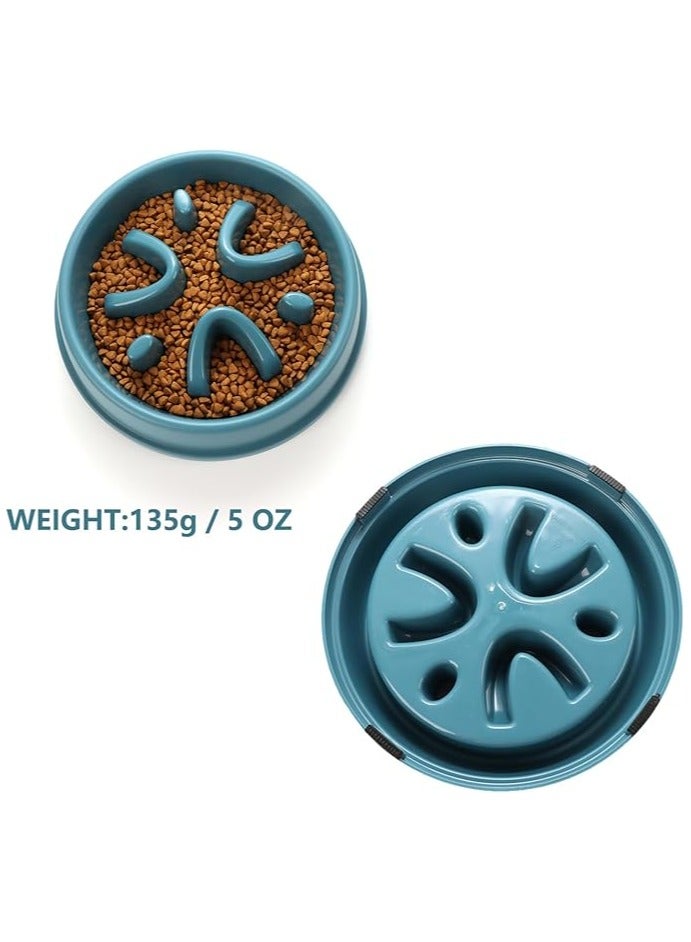 عام أطباق تغذية بطيئة للكلاب سعة 2.5 كوب، أطباق طعام للحيوانات الأليفة بتصميم صحي يساعد الكلب على تقليل سرعة الأكل. - Image 4