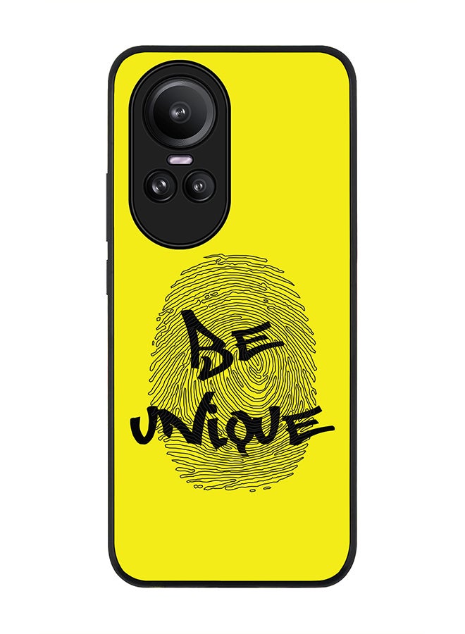 Stylizedd Rugged Black Edge case for Oppo Reno10 / Oppo Reno10 Pro, Custom Slim fit Flexible Anti Drop Thin Phone Case Cover - Be Unique - Image 1