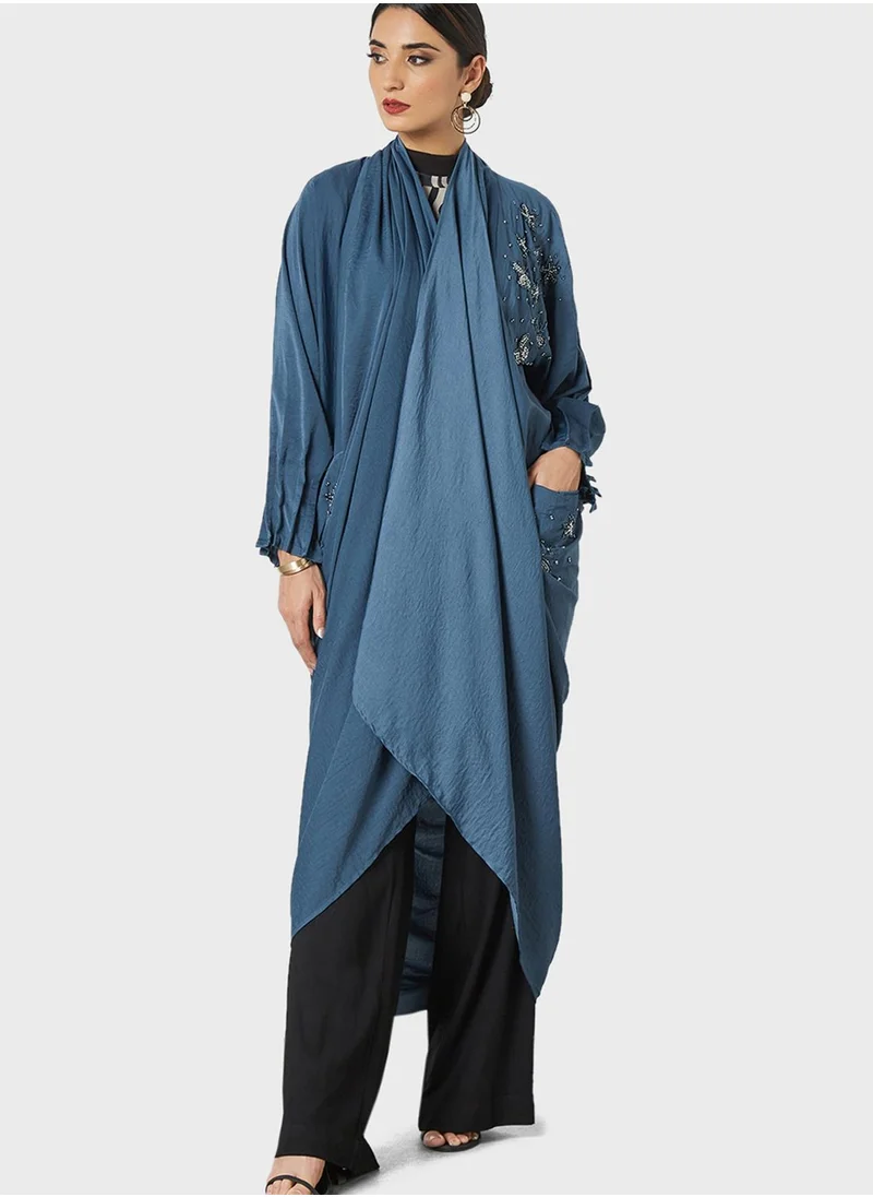 Threadz by Ajooni Embellished Pattern Abaya