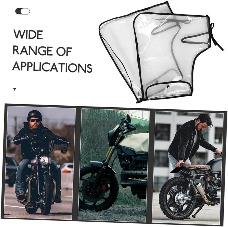 PRETYZOOM Handlebar Grip Gloves for Men Motorcycle Handlebar Muffs Windproof Water Resistant Design Bike Gloves for Cold Weather - Image 3
